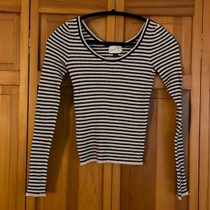 Long Sleeved Stripped Top by Universal Thread